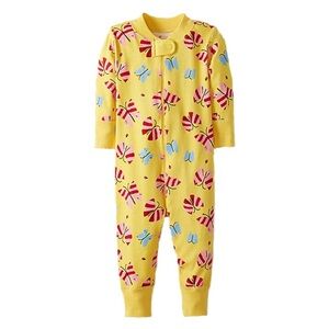 Toddler Girls Hanna Andersson Butterfly Pajamas Sleeper Longalls Size 18-24M